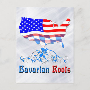 American Bavarian Roots Card Postkarte