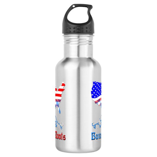 American Bavarian Roots Edelstahlflasche (Vorderseite)
