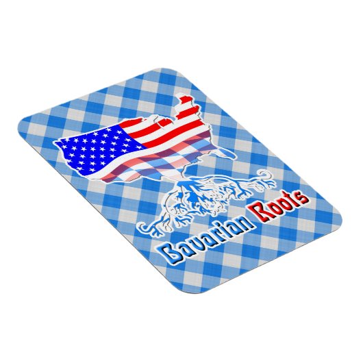 American Bavarian Roots Flexi Magnet (Rechte Seite)