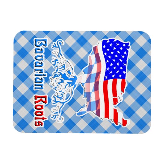 American Bavarian Roots Flexi Magnet (Horizontal)