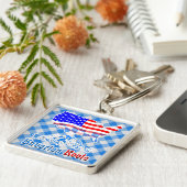American Bavarian Roots Keyring Schlüsselanhänger (Seite)