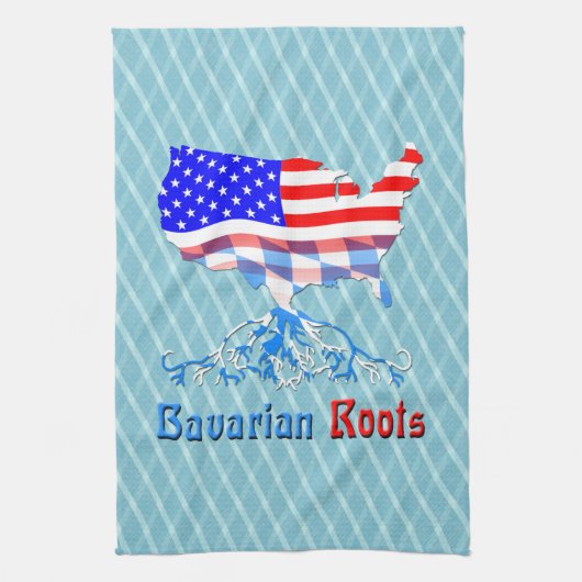 American Bavarian Roots Teetücher Handtuch (Vertikal)