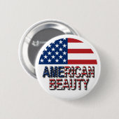 American Beauty Button (Vorne & Hinten)