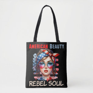 American Beauty Rebel Soul - Patriotic Retro Chic Tasche