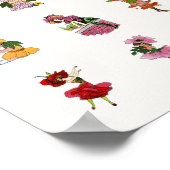 American Beauty Rose, Whimsical Blume Book Art Poster (Ecke)