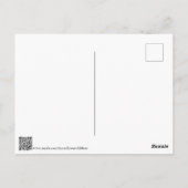 American Beauty Rose, Whimsical Blume Book Art Postkarte (Rückseite)