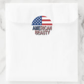 American Beauty Runder Aufkleber (Tasche)