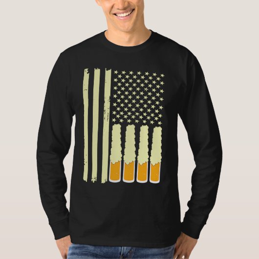 American Beer Flag Apparel T-Shirt (Vorderseite)
