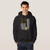 American Beer Flag International Beer Day Hoodie (Vorne ganz)