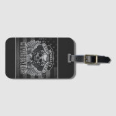 American Biker ADD NAME Skull V-Twin Motorräder Gepäckanhänger (Vorderseite (Horizontal))