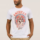 American Biker Gang Retro Skull T-Shirt (Vorderseite)