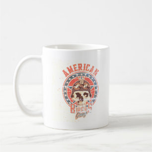 American Biker Gang Retro Skull T-Shirt Kaffeetasse
