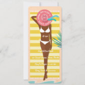 American Bikini Babe Summer Beach Partys Einladung (Vorderseite)