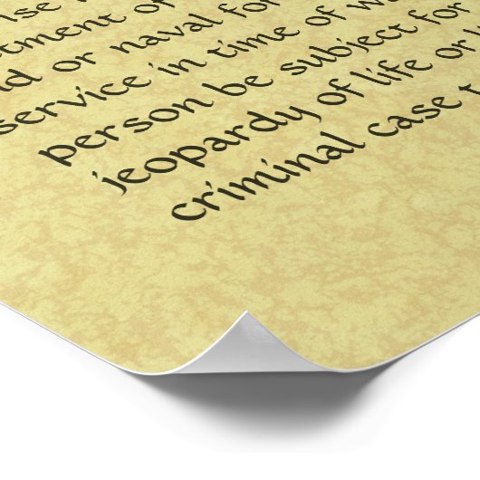 American Bill Rights Poster (Ecke)