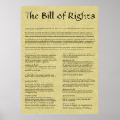 American Bill Rights Poster (Vorne)