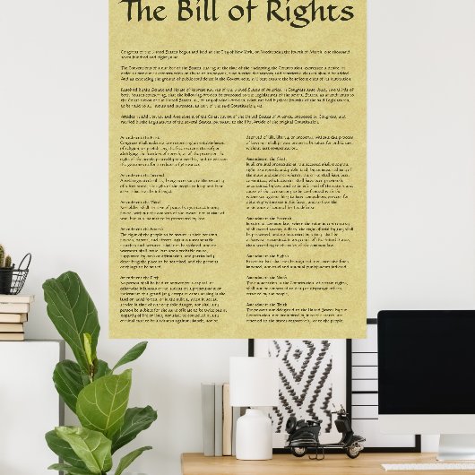 American Bill Rights Poster (Heimbüro)