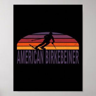American Birkebeiner-Trail Langlaufski Wisco Poster
