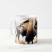 American Bison 2 Kaffeetasse (Vorderseite Links)