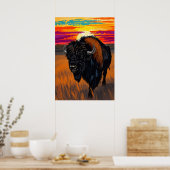 American Bison Art Poster (Küche)