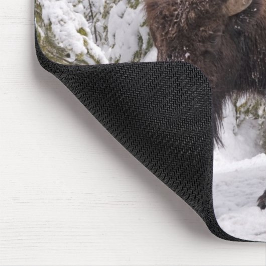 American Bison (Bison bison) Maus Pad Mousepad (Ecke)