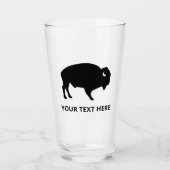 American Bison Buffalo Beer Glass Tumblr Glas (Vorderseite)