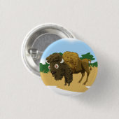 American Bison Button (Vorne & Hinten)