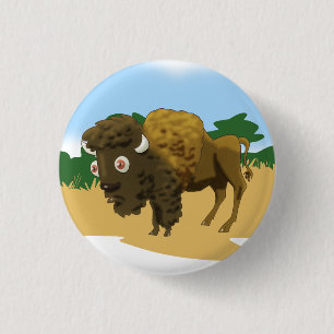 American Bison Button