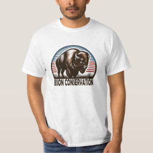 American Bison Conservation World Wildlife Day T-Shirt