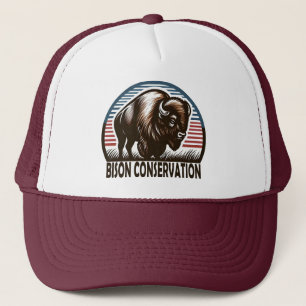 American Bison Conservation World Wildlife Day Truckerkappe