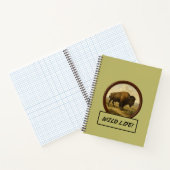 American Bison Dark Khaki Spiri Notebook Notizblock (Innenseite)