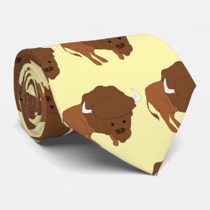 American Bison Design Krawatte