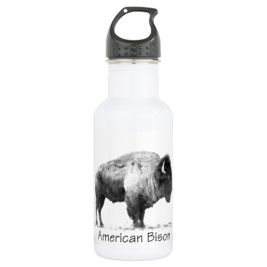 American Bison Edelstahlflasche (Vorderseite)