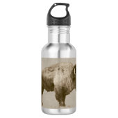 American Bison. Edelstahlflasche (Vorderseite)