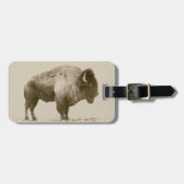 American Bison Gepäckanhänger (Vorderseite horizontal)