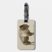 American Bison Gepäckanhänger (Rückseite vertikal)