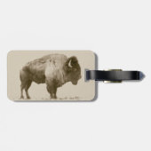 American Bison Gepäckanhänger (Rückseite horizontal)