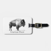 American Bison Gepäckanhänger (Vorderseite horizontal)