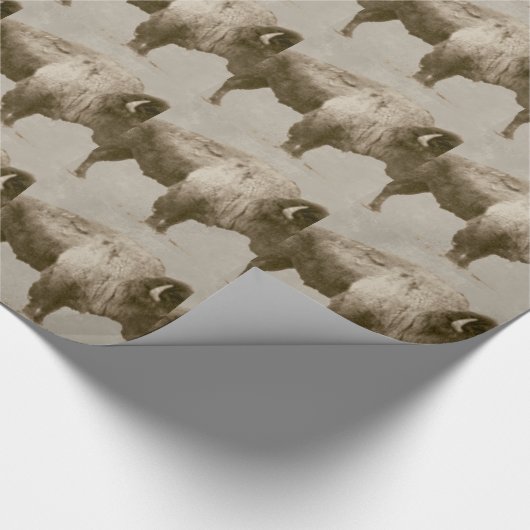 American Bison Geschenkpapier (Ecke)