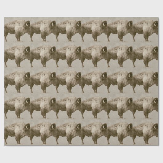 American Bison Geschenkpapier (Flach)
