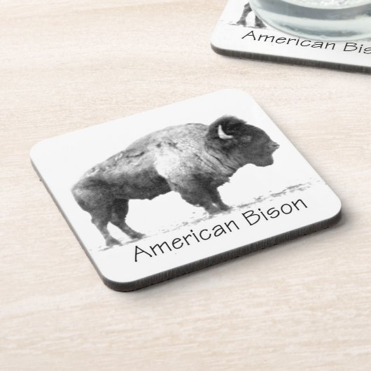American Bison Getränkeuntersetzer (Linke Seite)
