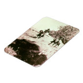 American Bison Hunters (b/w Foto) Magnet (Linke Seite)