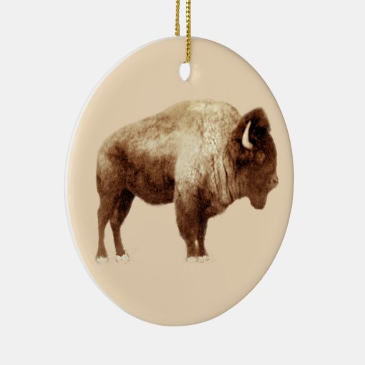 American Bison Keramikornament (Rechts)
