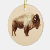 American Bison Keramikornament (Links)