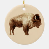 American Bison Keramikornament (Hinten)