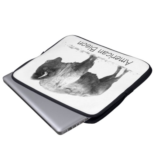 American Bison Laptopschutzhülle (Vorne Knopf)