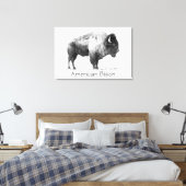 American Bison Leinwanddruck (Insitu (Schlafzimmer))