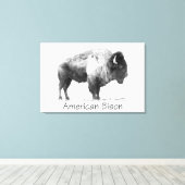 American Bison Leinwanddruck (Insitu (Holzboden))