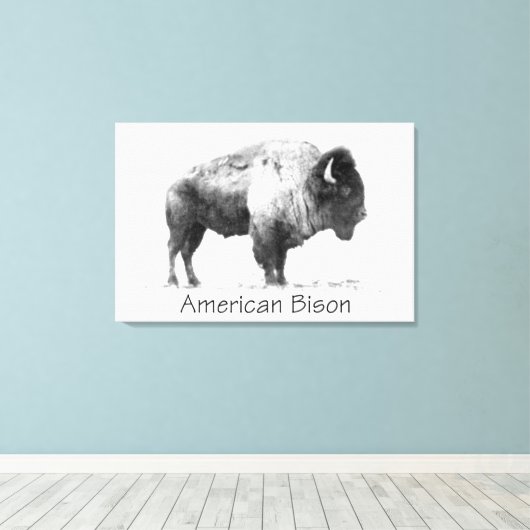 American Bison Leinwanddruck (Insitu (Holzboden))