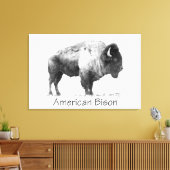 American Bison Leinwanddruck (Insitu (Wohnzimmer))