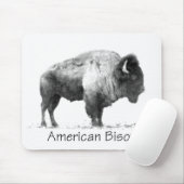 American Bison Mousepad (Mit Mouse)